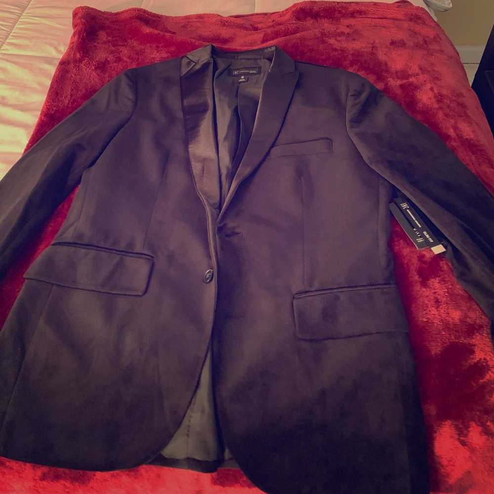 Black velvet blazer